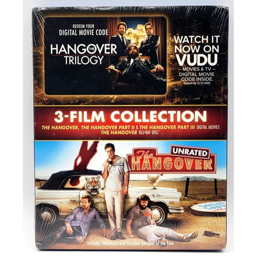 The Hangover Trilogy (Part I, II, II) Blu-ray W SLIPCOVER FACTORY SEALED NEW